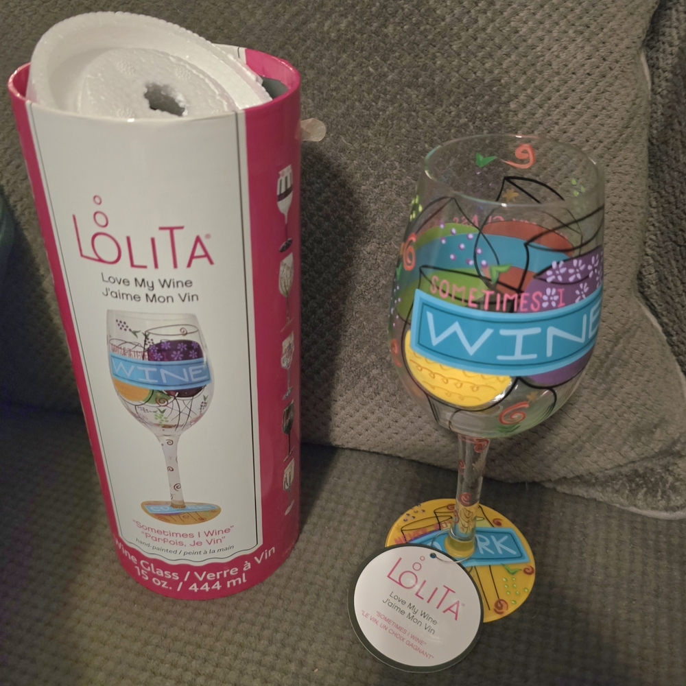Lolita Colorful Wine Glass